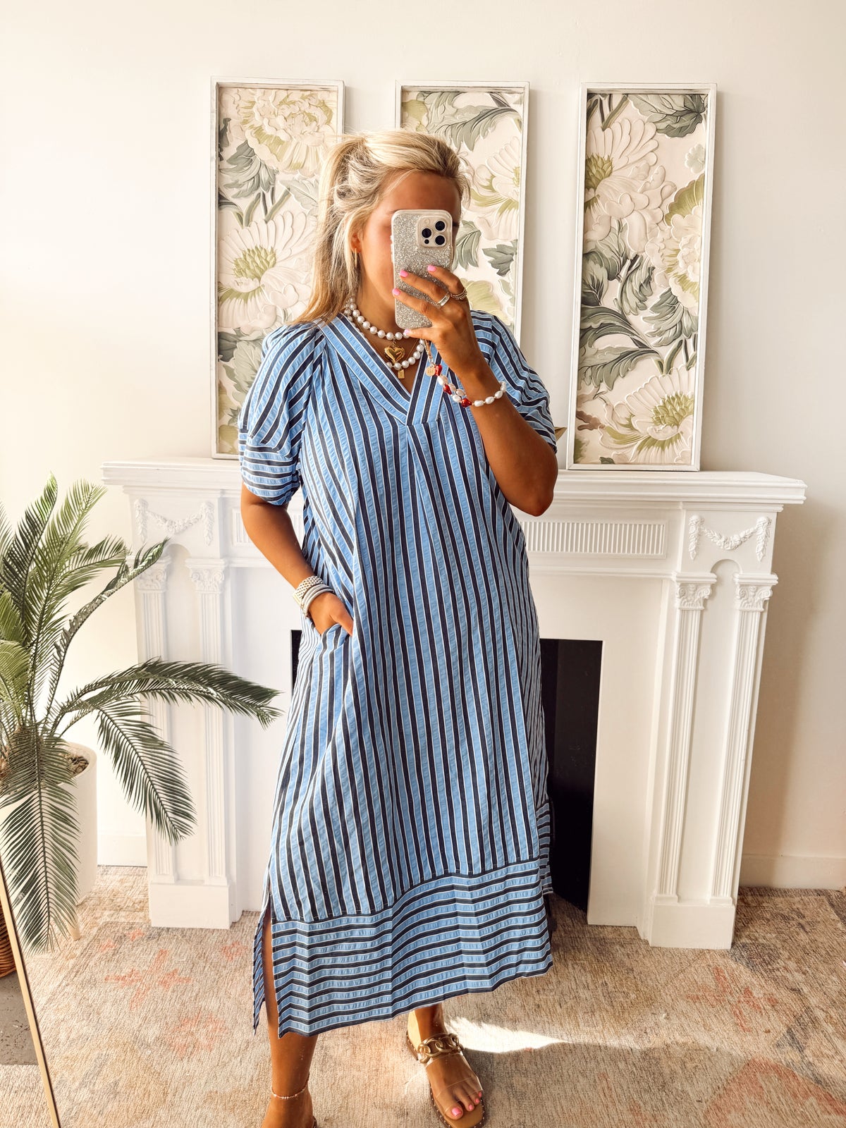 entro ribbed midi dress Women's Ribbed Pocket Midi Dress