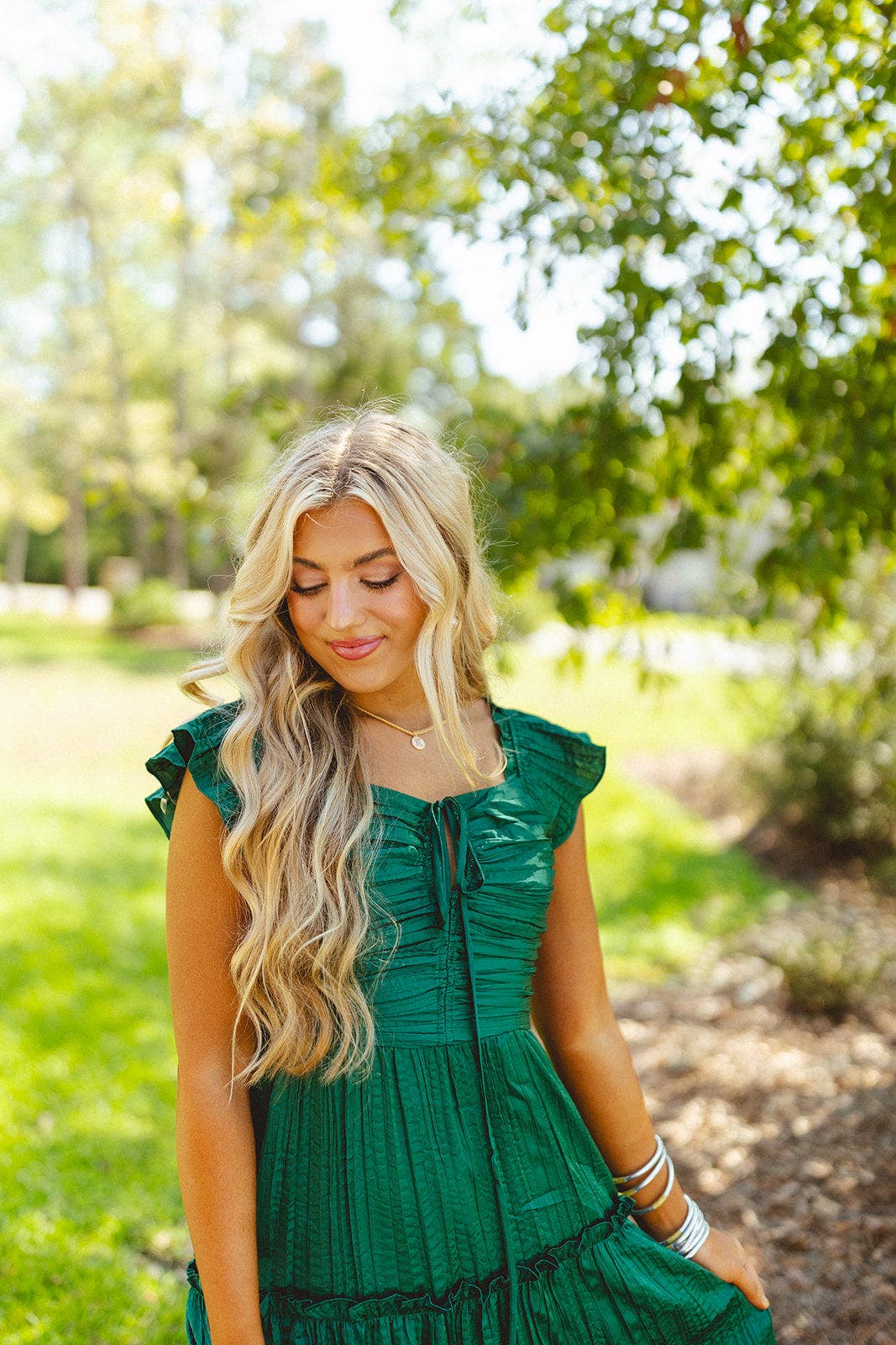 Hunter Green Satin Ruched Front Midi Dress | Fly Boutique Hunter Green Satin Ruched Front Midi Dress | Fly Boutique