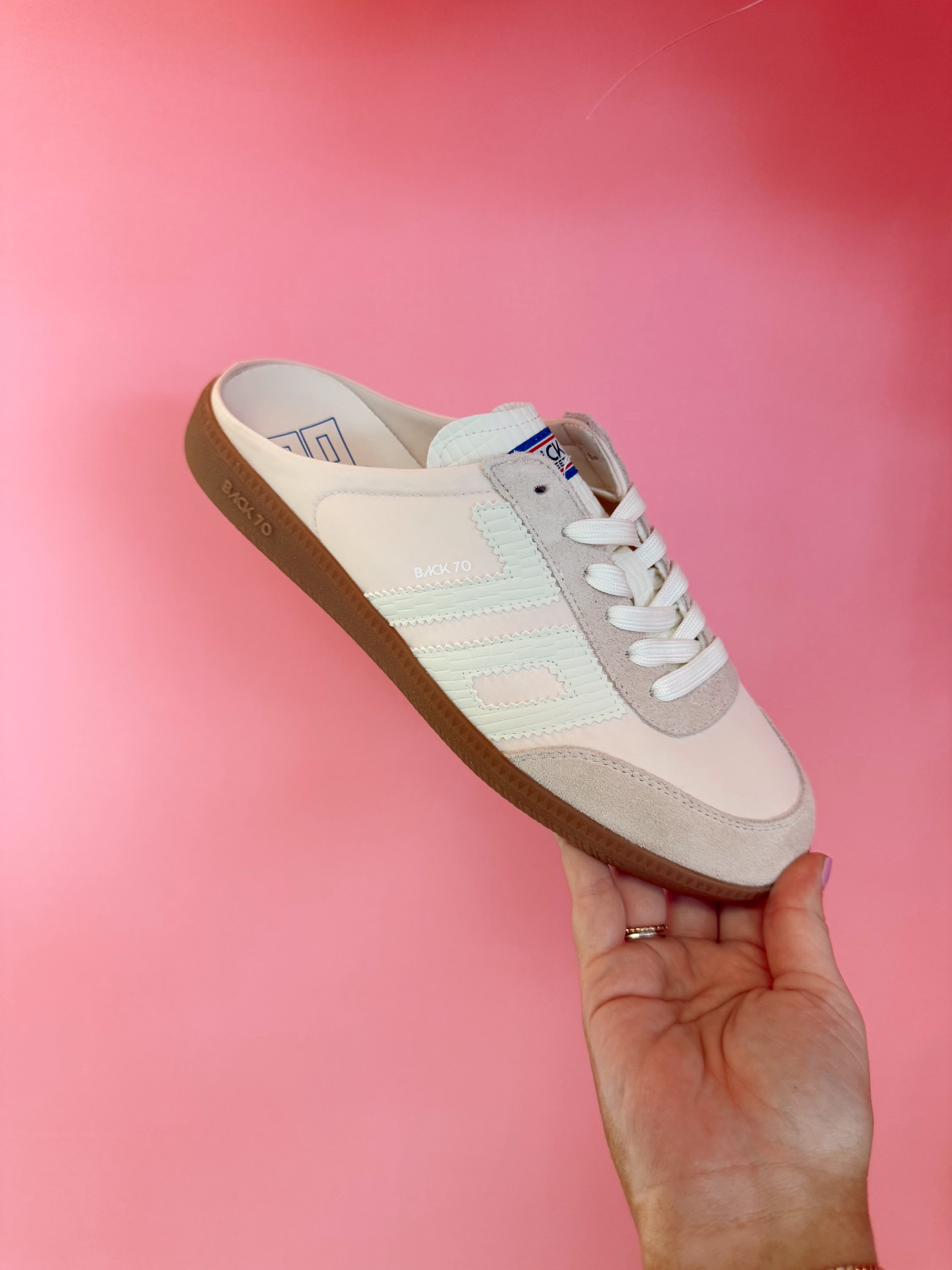 Back70 Streetwear Easter in Pink Milk Backless Sneakers | Fly Boutique