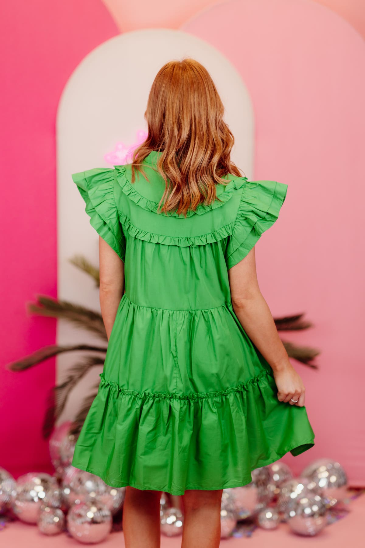 kelly green mini dresses Alanna Kelly Green Mini Dress main image 0
