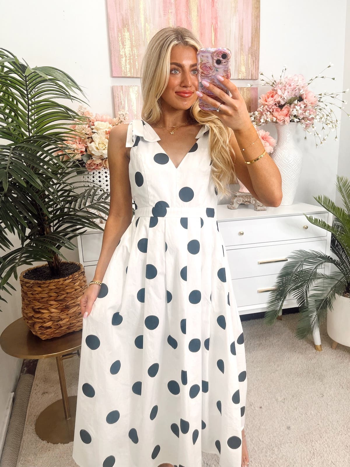slash neck midi dress Arcelia | Black Asymmetric-Neck Midi Dress With Knot-Sleeve Detail