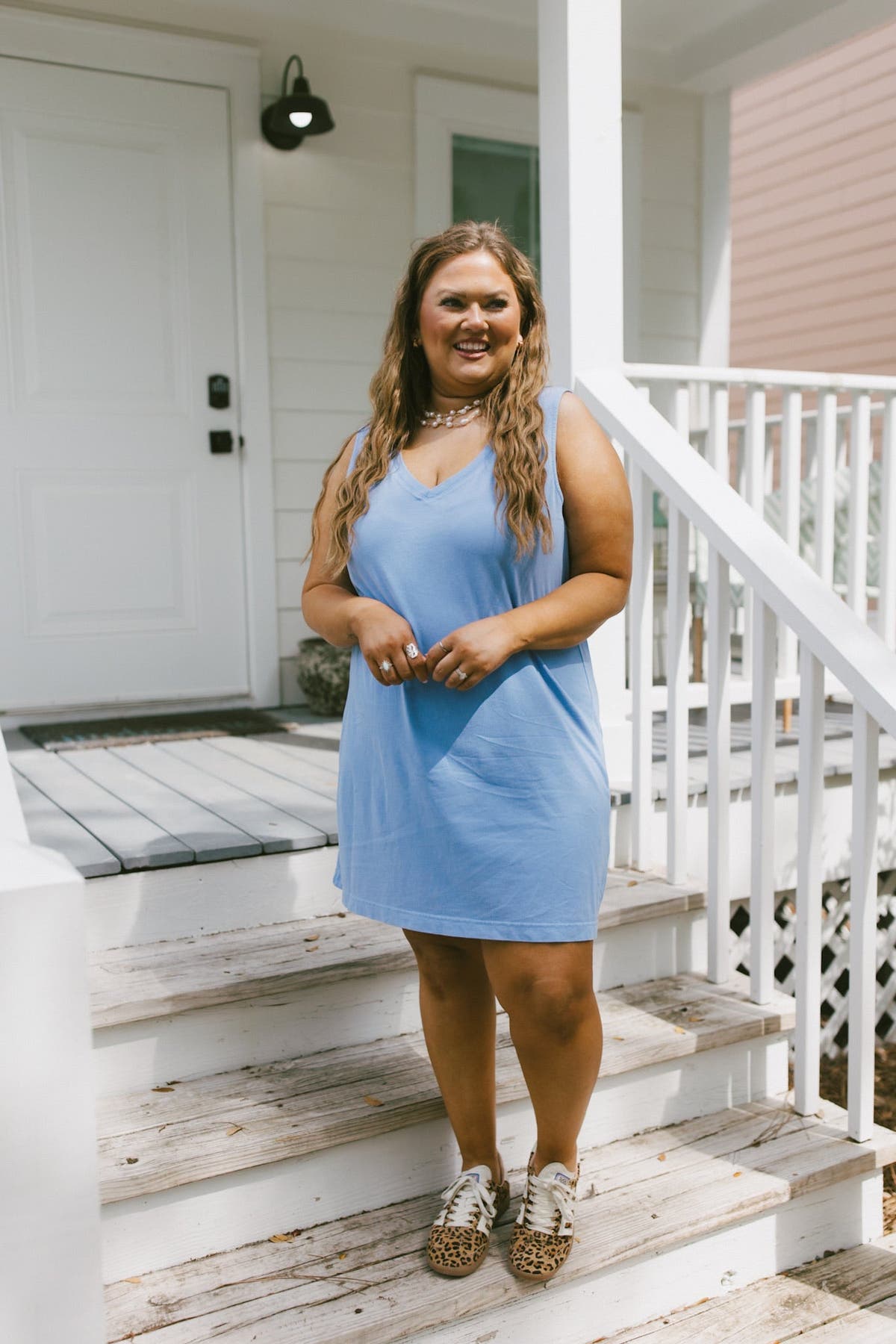 white christmas dresses Byron Bay Dress - Aquatic Geo
