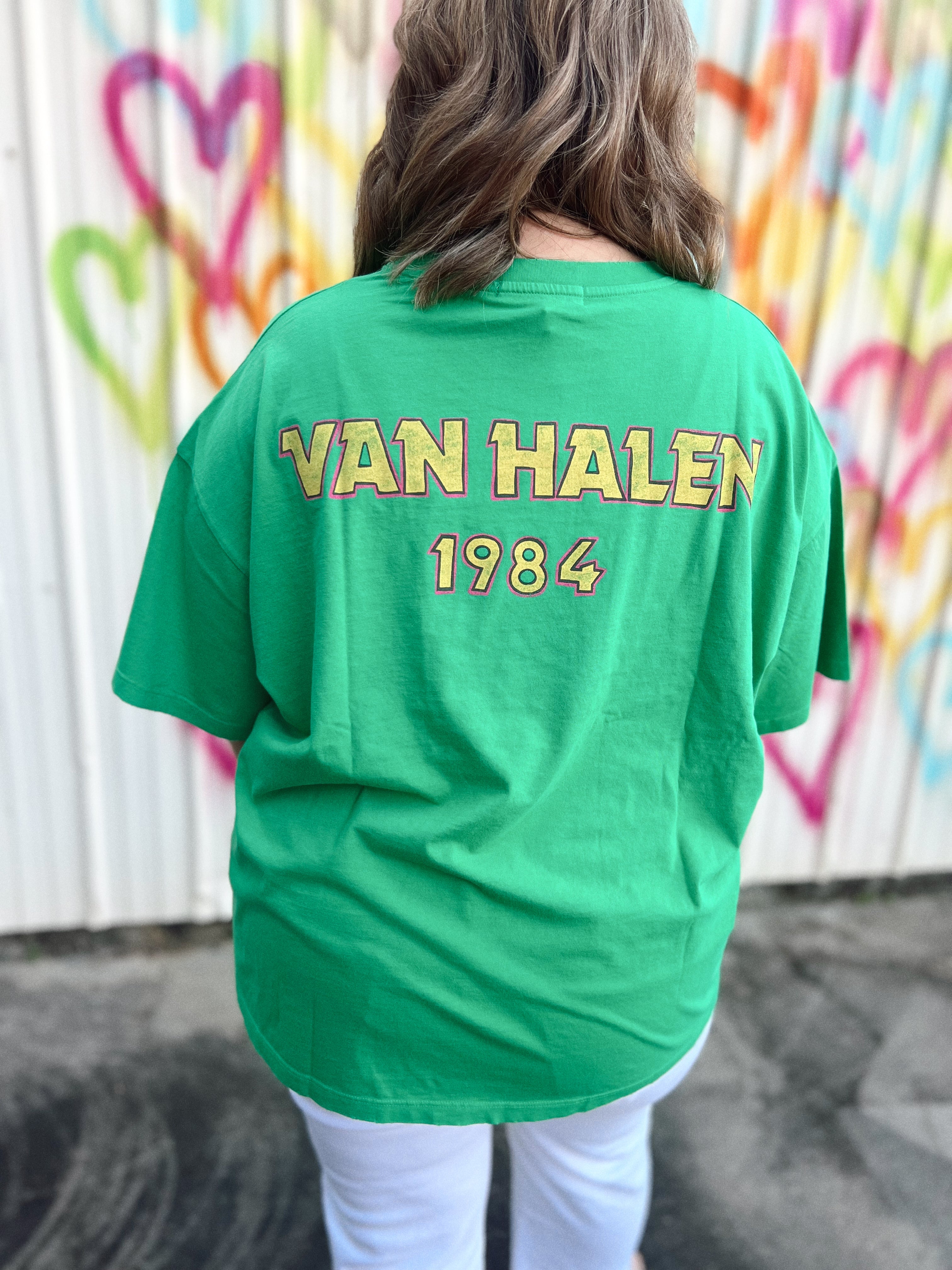 Daydreamer Van Halen Tour of the World Lucky Green OS Tee | Fly