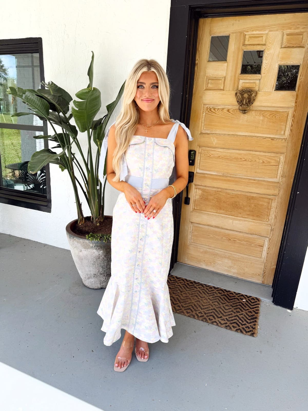 knee length dresses for ladies TIED DOWN KNOT MIDI DRESS  AKIRA