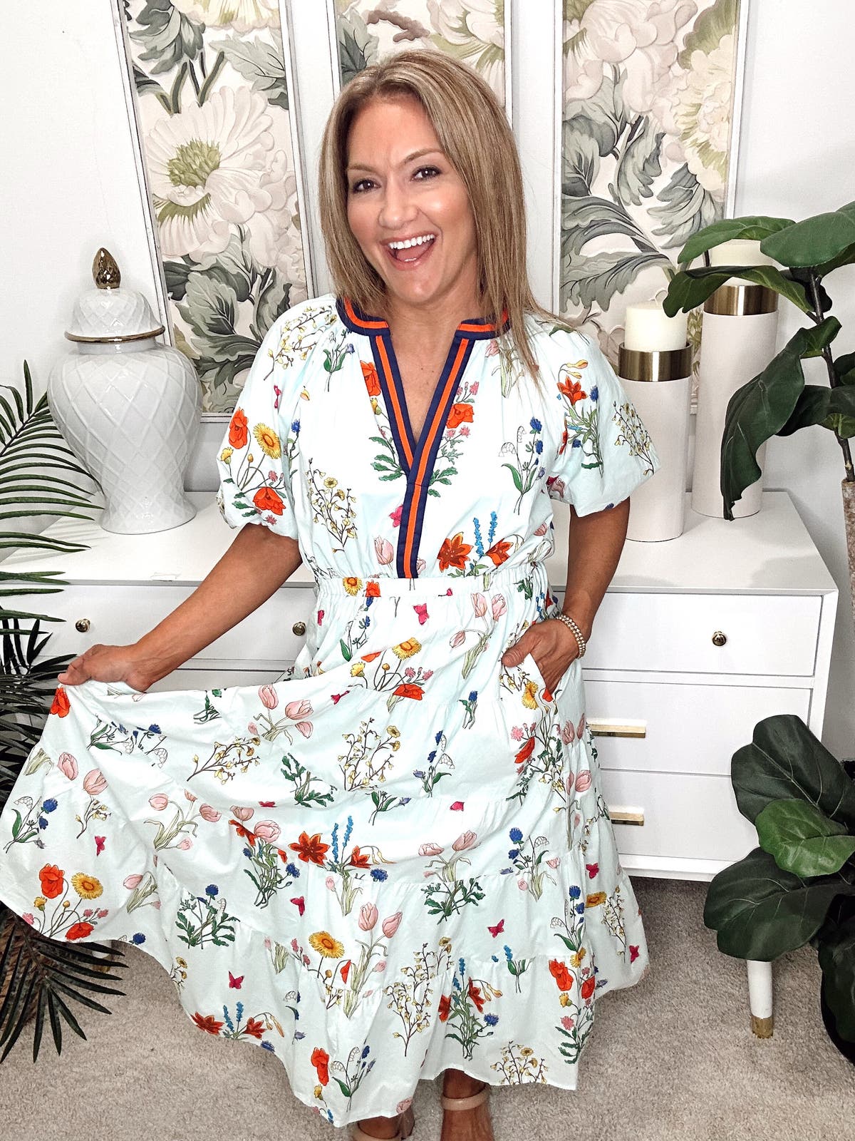 sachin and babi light blue dress Make a statement this Easter in this beautiful new arrival 🐰☀️ Live now! ,  —> Fresh Focus Light Blue Floral Maxi Dress, #shopthemint #easterdress  #fashion #newarrival #boutiquestyles #easterstyles main image 0