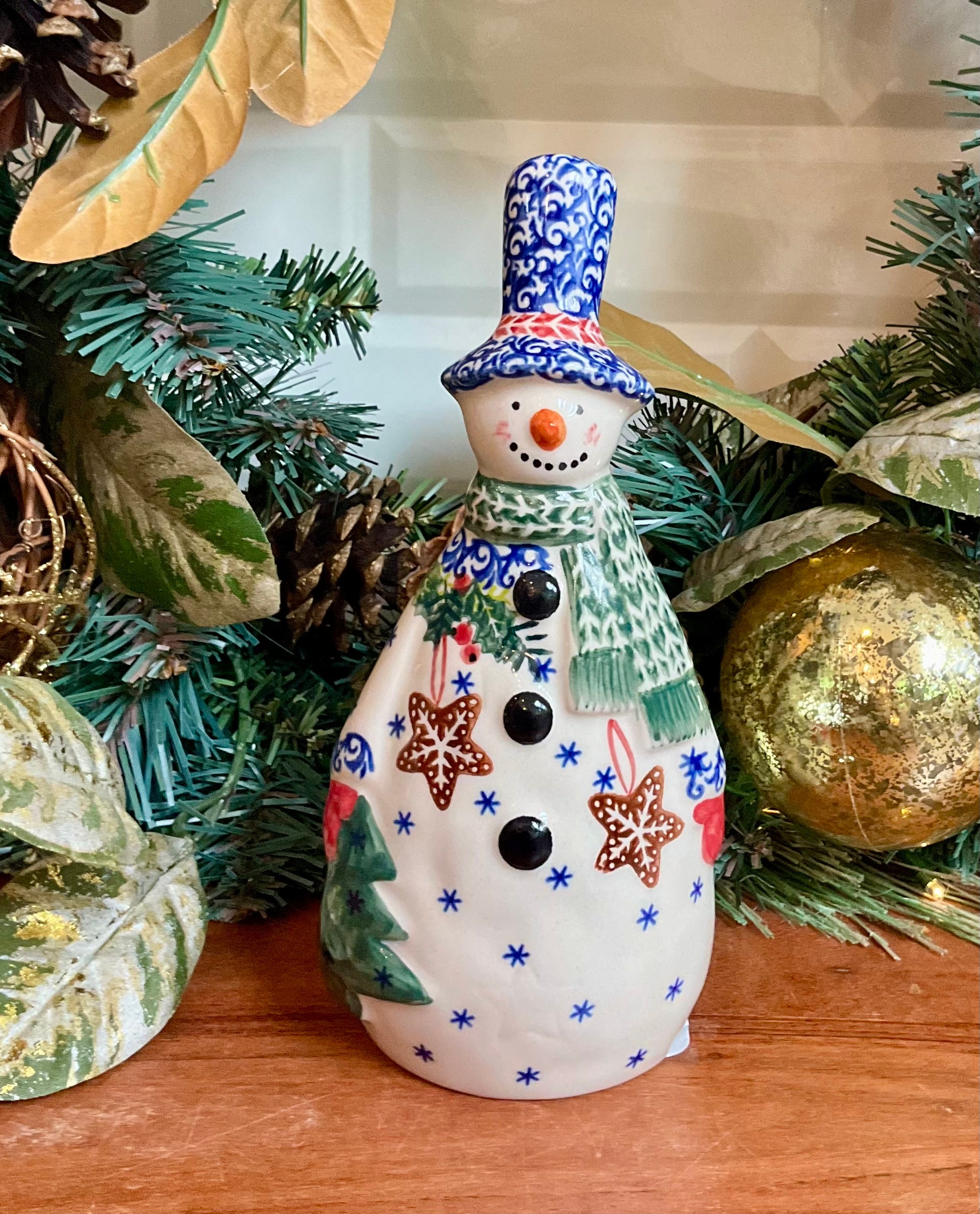 Gingerbread Delight Tall Snowman Figurine | Homepage title