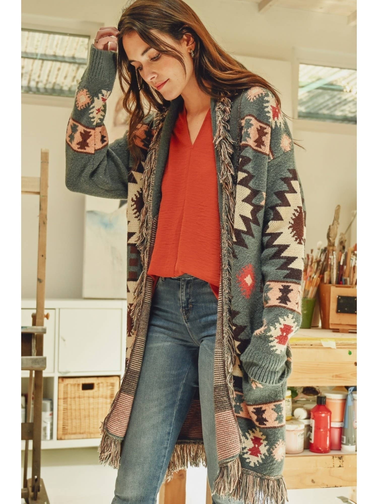 JODIFL - Fringe Cardigan | Home