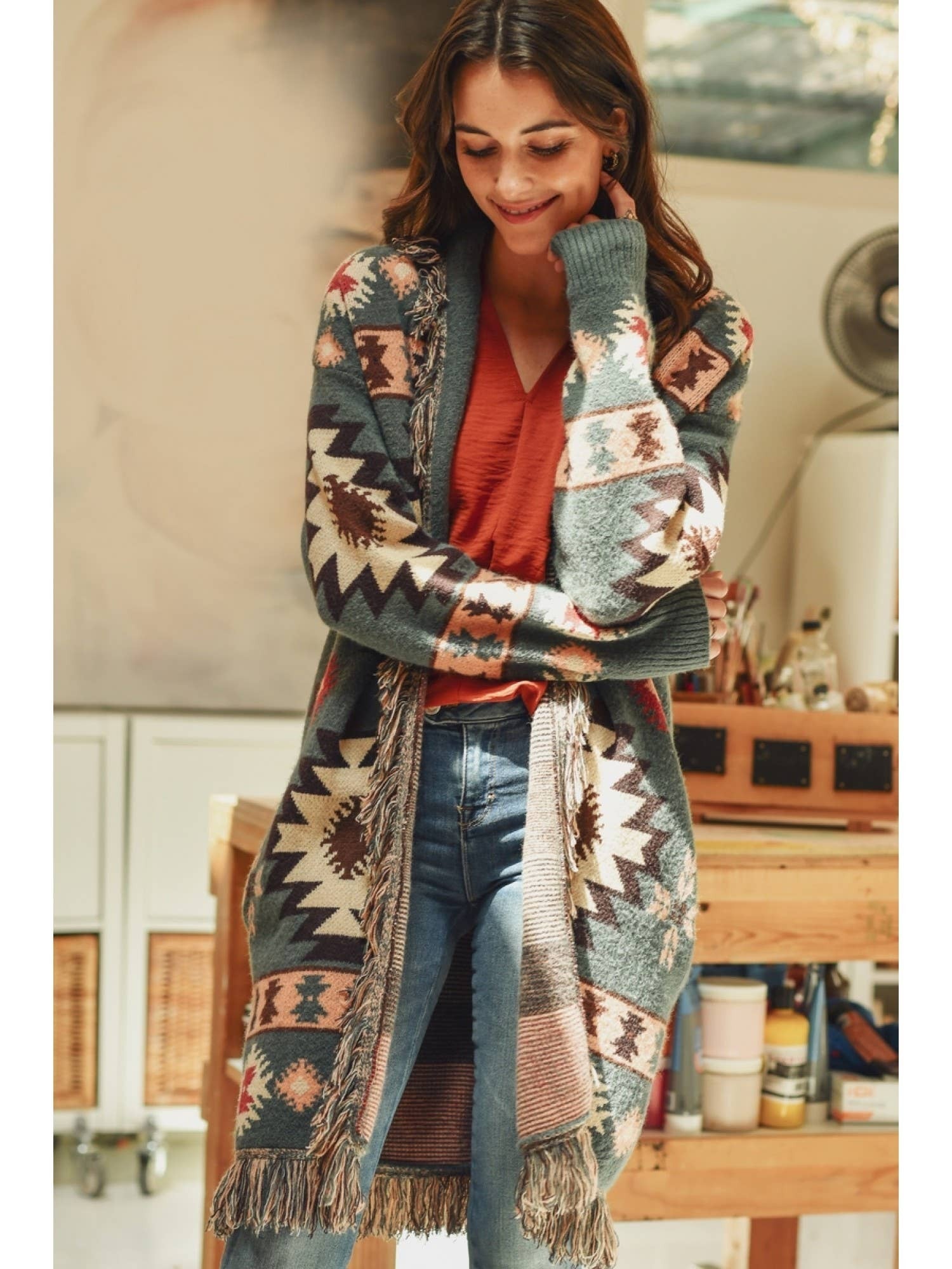 JODIFL - Fringe Cardigan | Home