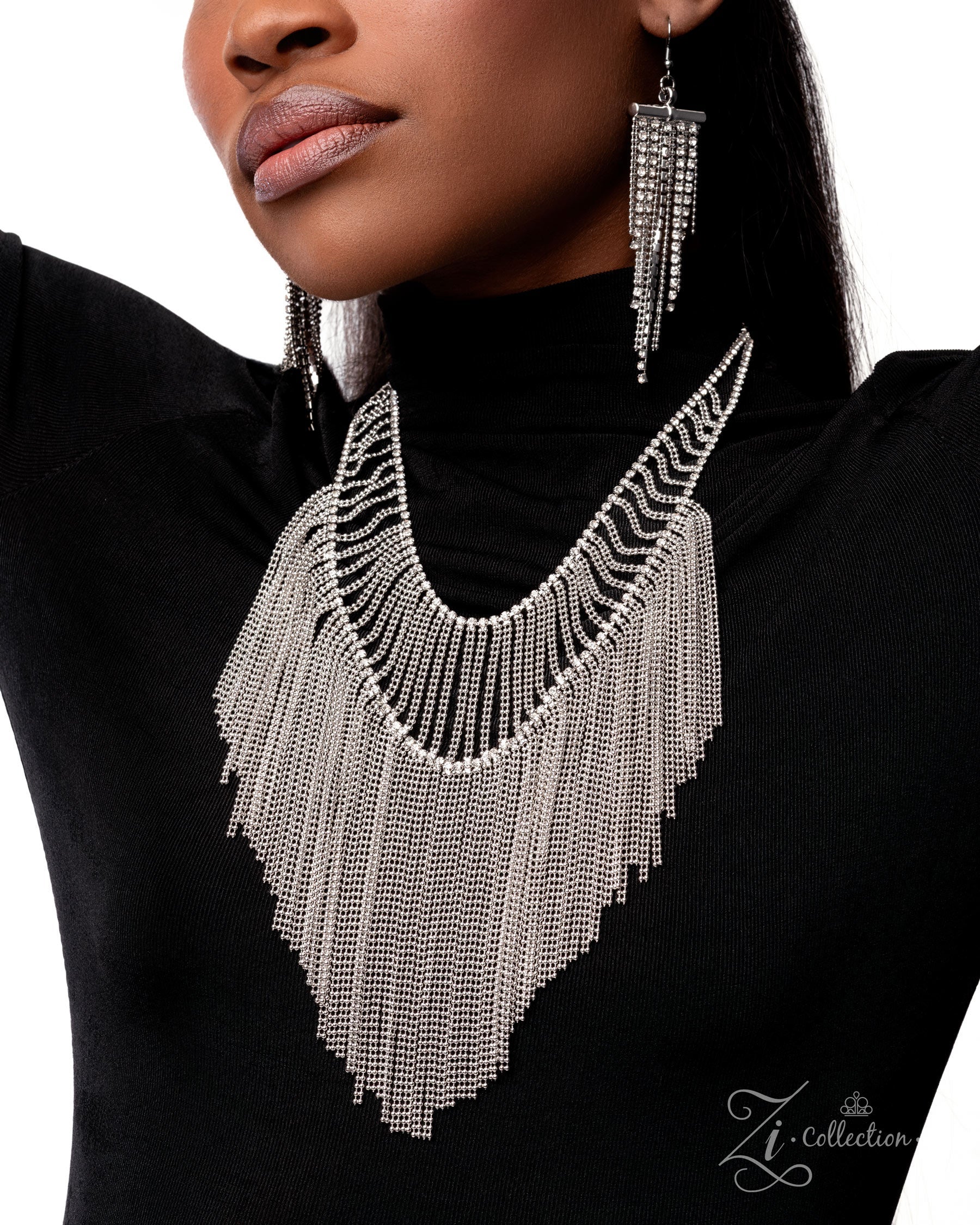 Intrepid - Silver Chain Fringe - 2025 Zi Collection Necklace