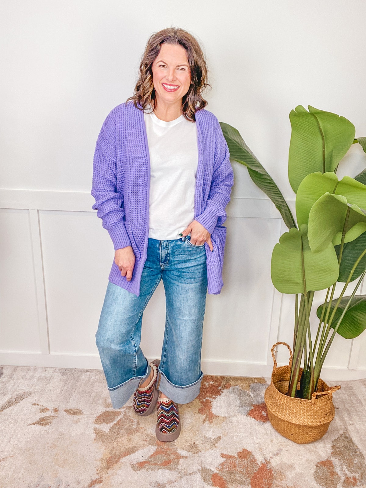 Lavender Open Front Cardigan S-XL by Zenana *Final Sale* | The