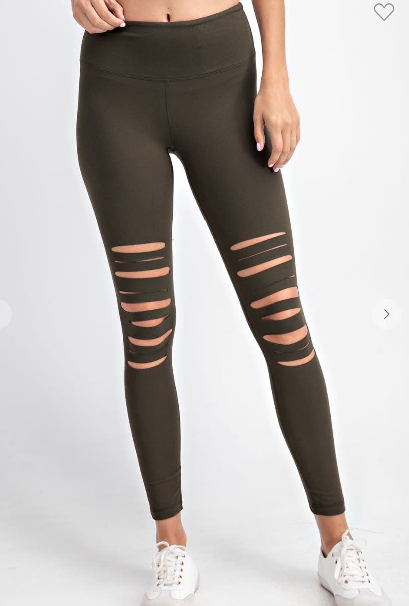TTM×三苫愛　WAIST CUT OUT LEGGINGS Heart Mesh Cut-Out Leggings – TITIKA Active Couture (Hong Kong)