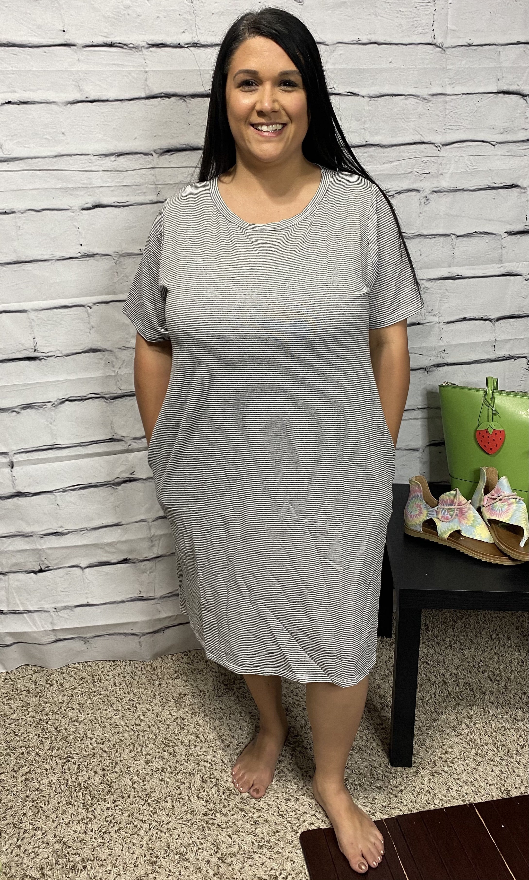 Pam Pin Stripe Knit Dress *Final Sale 