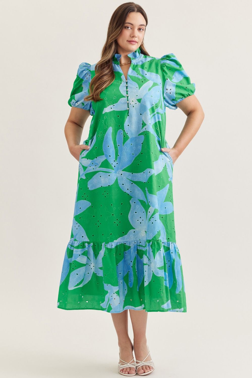 slim fit dress slacks Oueen Ombre Dress - Purple -Green main image 0