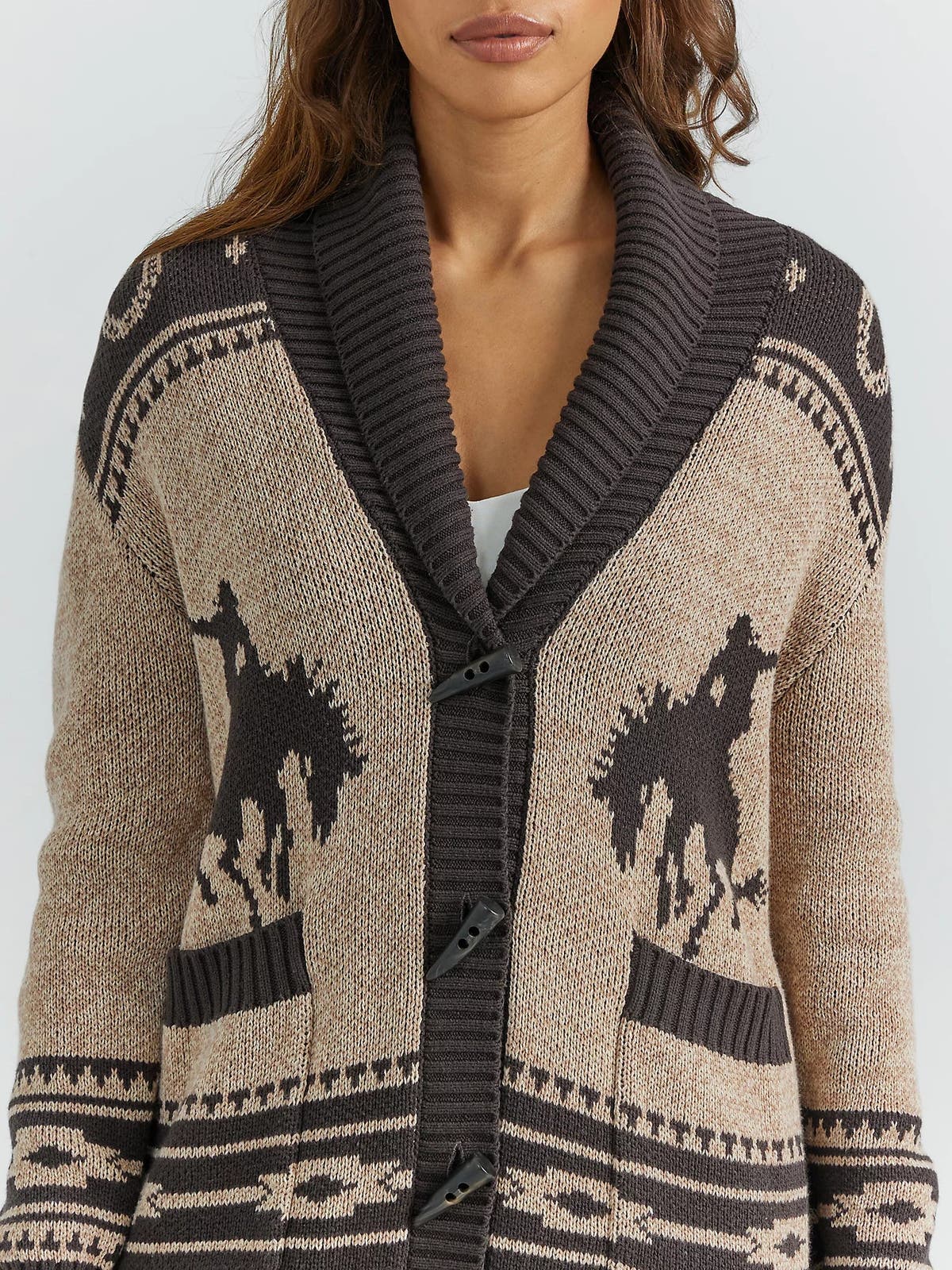 Wrangler Women's Chocolate Desert Cardigan | Homepage title