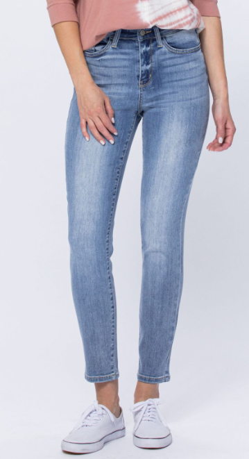 High Rise Lt Bleach Wash Relaxed Fit 