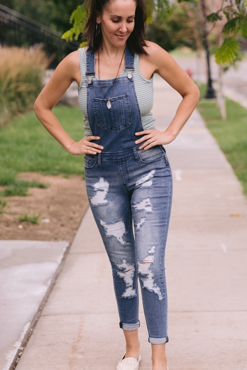 Nature Denim High Rise Overalls 