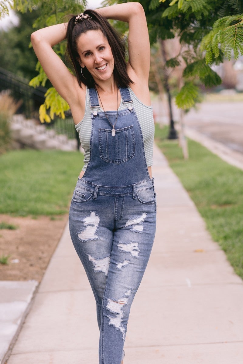 Nature Denim High Rise Overalls 