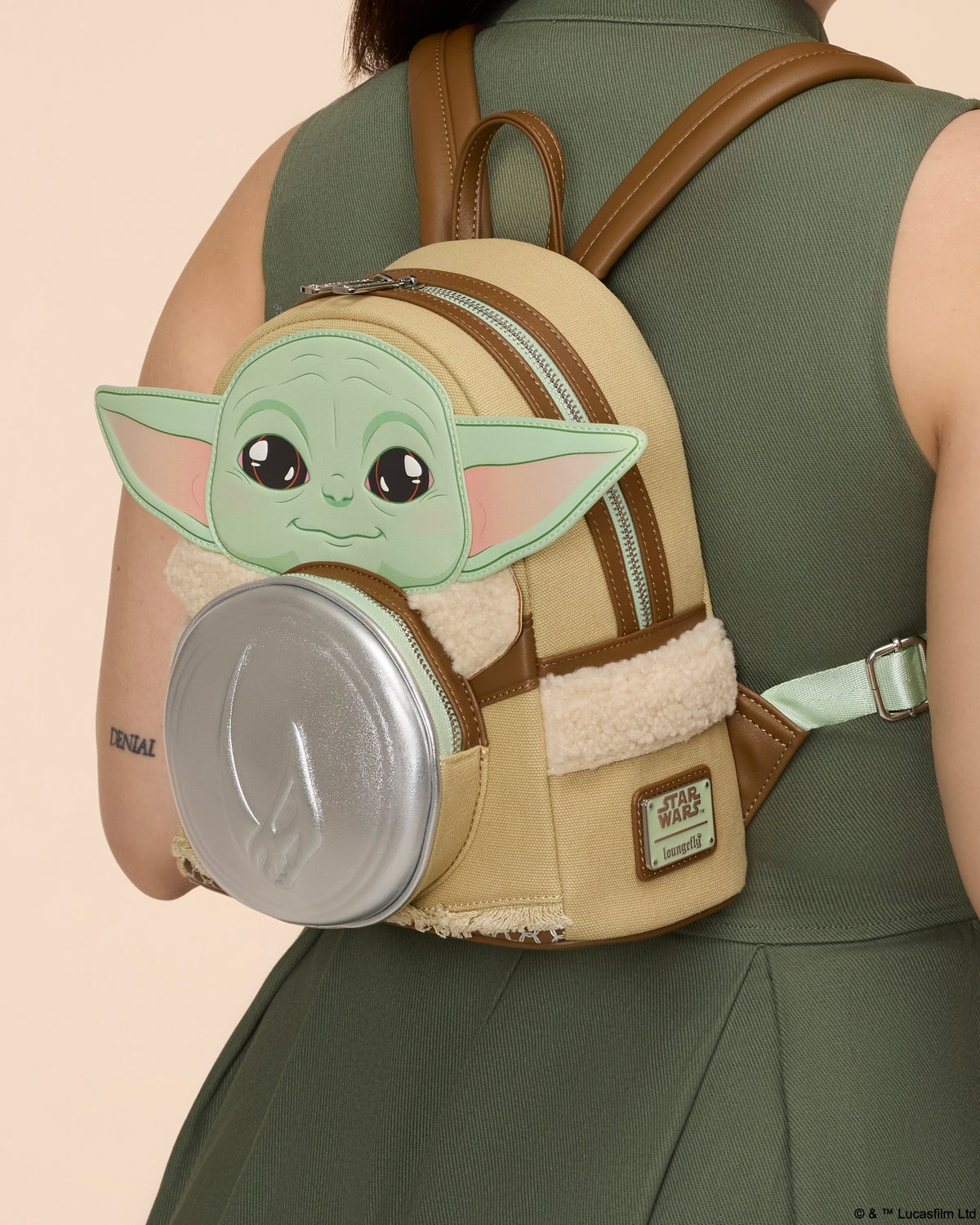 enlarge star wars the mandalorian the child figural mini backpack Disney Parks Grogu for Kids Wars: New I Love Characters backpack measures approximately 9 Star Wars: The Mandalorian and