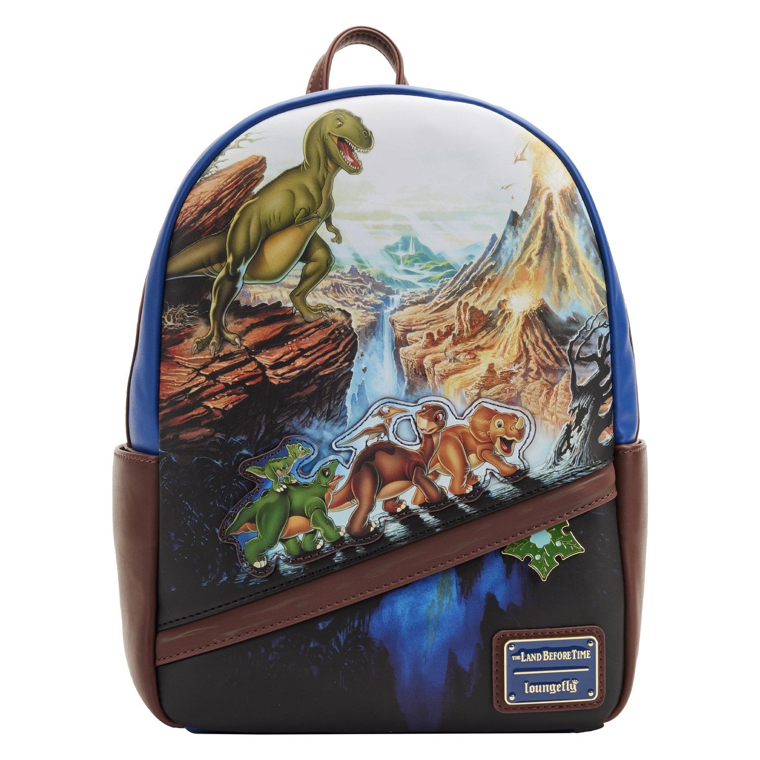 Loungefly The Land Before Time Dinosaurs Floral Purple Soft Tag Mini Backpack Loungefly Land Before Time Poster Mini | Mercari main image 3