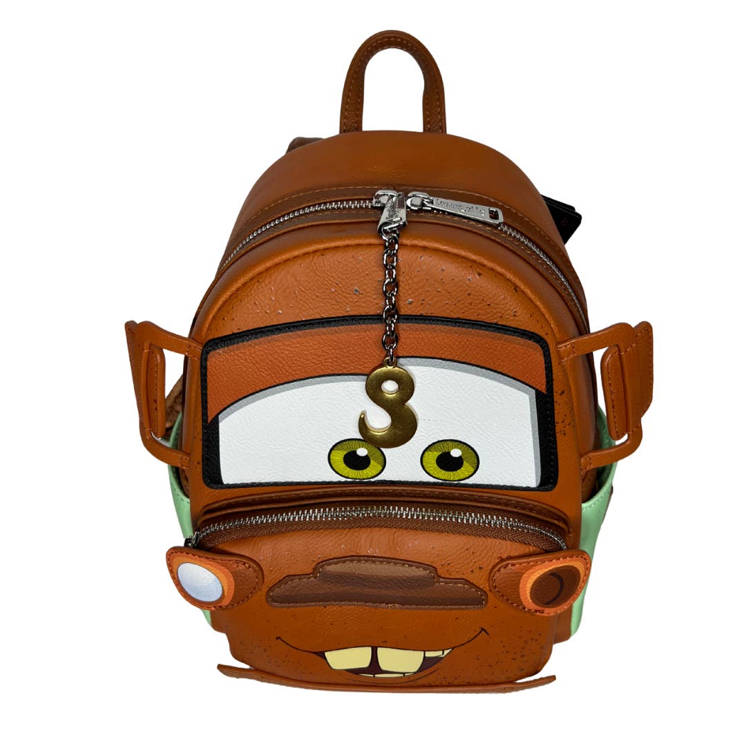 Loungefly Disney Pixar cars mater Brown and Orange Mini Backpack Loungefly Disney Pixar Cars Tow Mater Mini Backpack | eBay main image 2