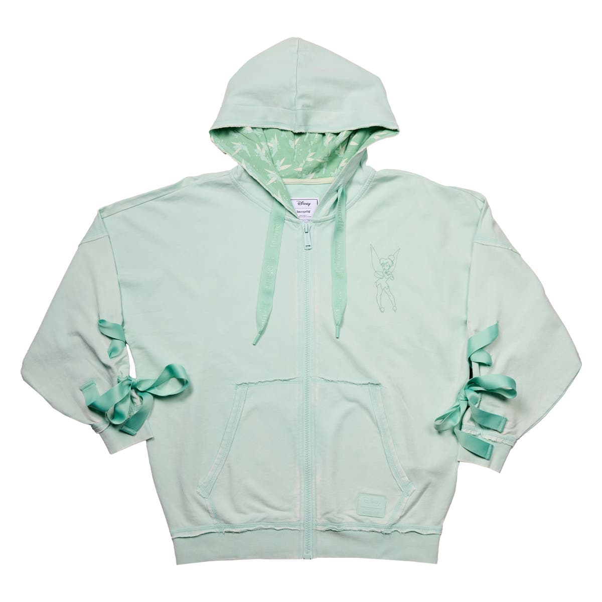 Peter Pan Tinker Bell Ribbon Unisex Zip Up Hoodie | Three Little 