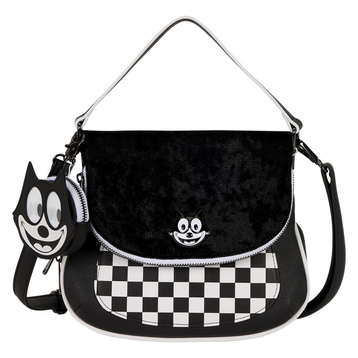 Felix the Cat Crossbody Bag with Lenticular Coin Bag | Three