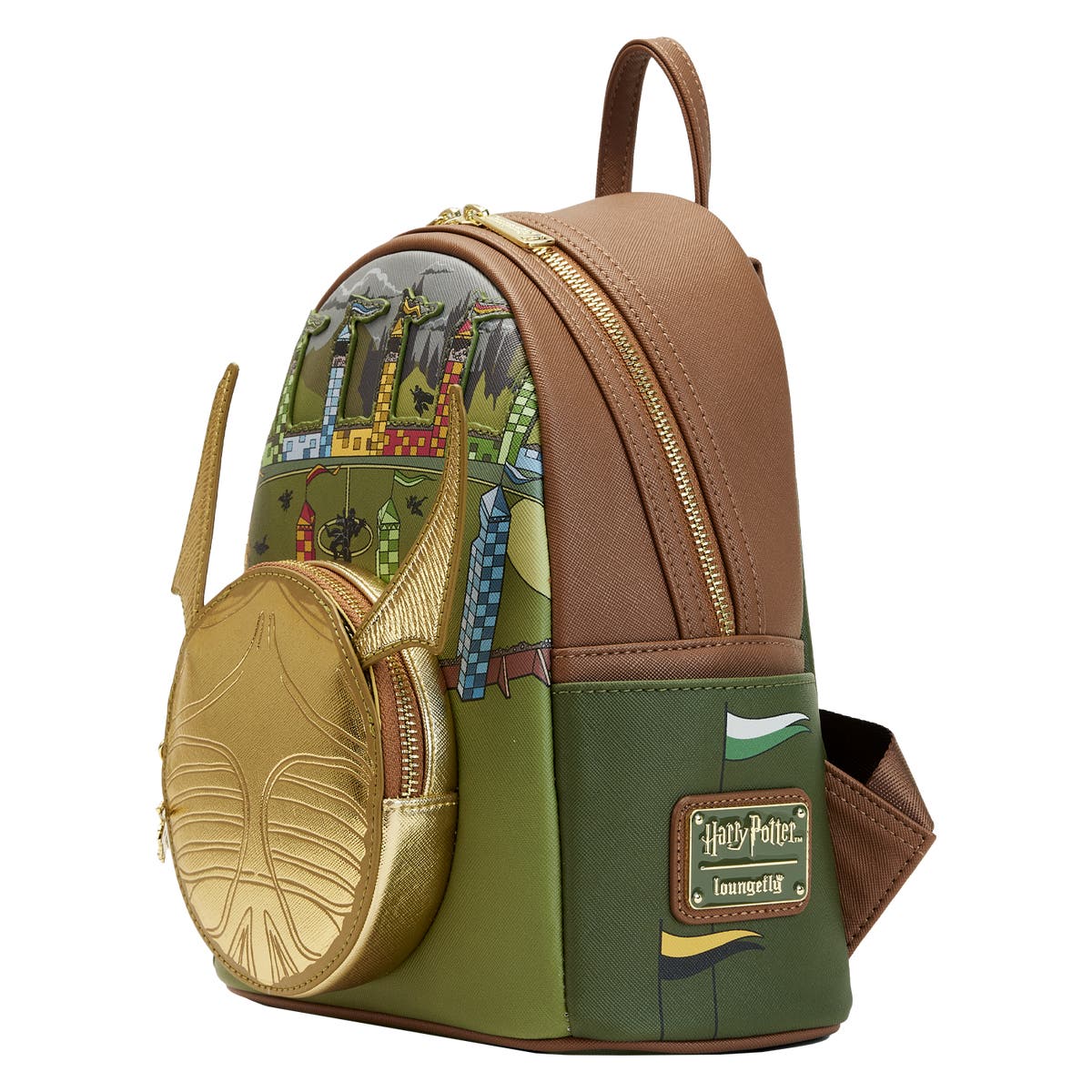 Loungefly Warner Brothers Harry Potter Golden Hogwarts Mini Backpack Loungefly WB Harry Potter Butterbeer Barrel Scented Mini  main image 4