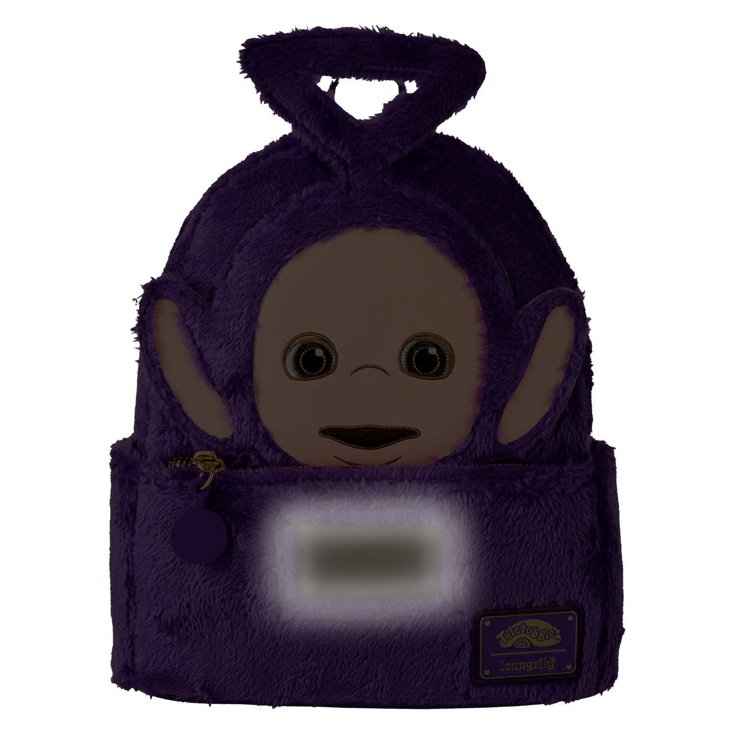 New Loungefly Teletubbies Tinky-Winky Plush Cosplay Light Up Mini Backpack Teletubbies Tinky-Winky Plush Cosplay Light Up Mini Backpack  main image 4