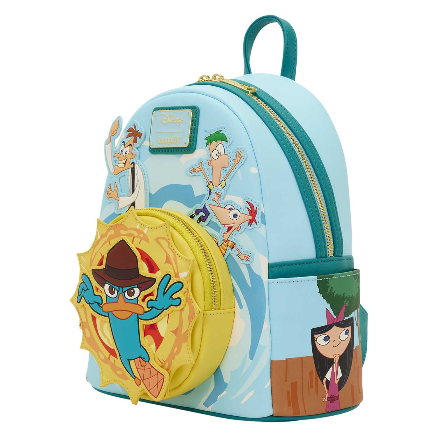 Phineas & Ferb Light-Up Mini Backpack | Three Little Mingos  display picture 3