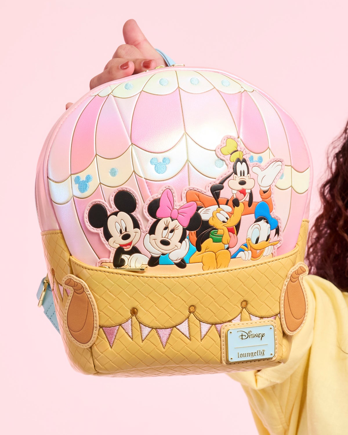 Loungefly Mickey and Friends Hot Air Balloon Backpack Mickey & Friends Hot Air Balloon Crossbody Bag | Loungefly main image 4
