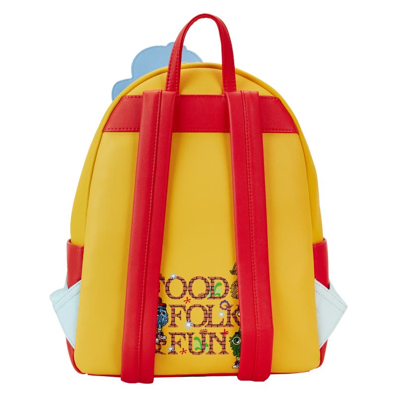 McDonald's Vintage Fry Kids Triple Pocket Mini Backpack | Three