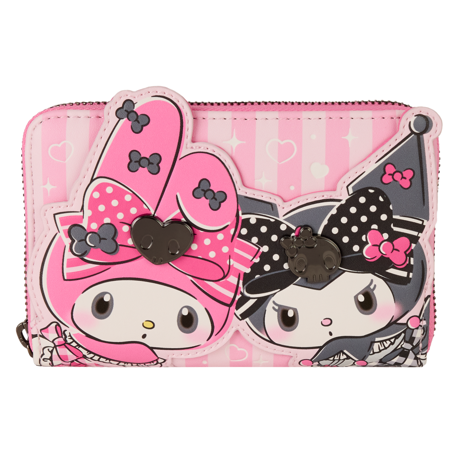 Sanrio My Melody and Kuromi Zip Around Wallet | Three Little