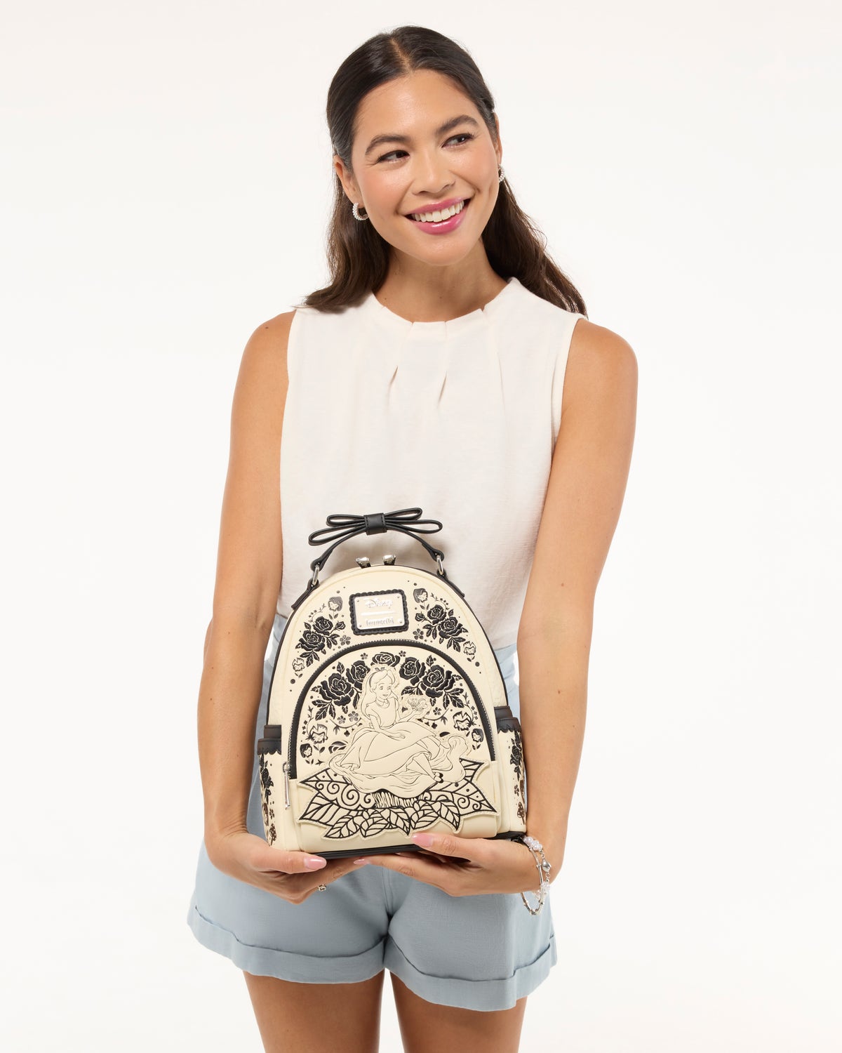 Alice in Wonderland Floral Mini Backpack