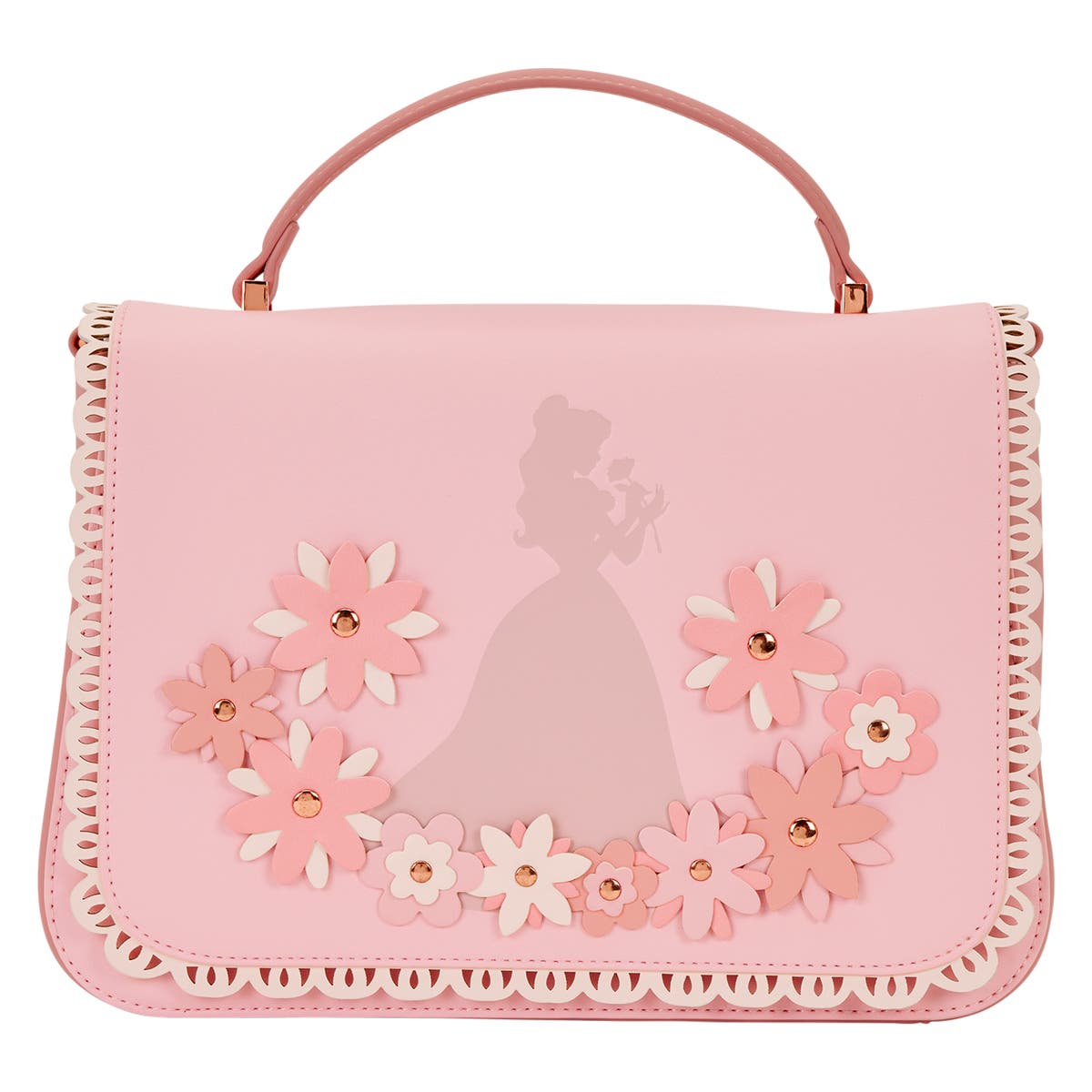 ★Belle★ Disney Princess Belle Floral Lace Crossbody Bag | Three Little