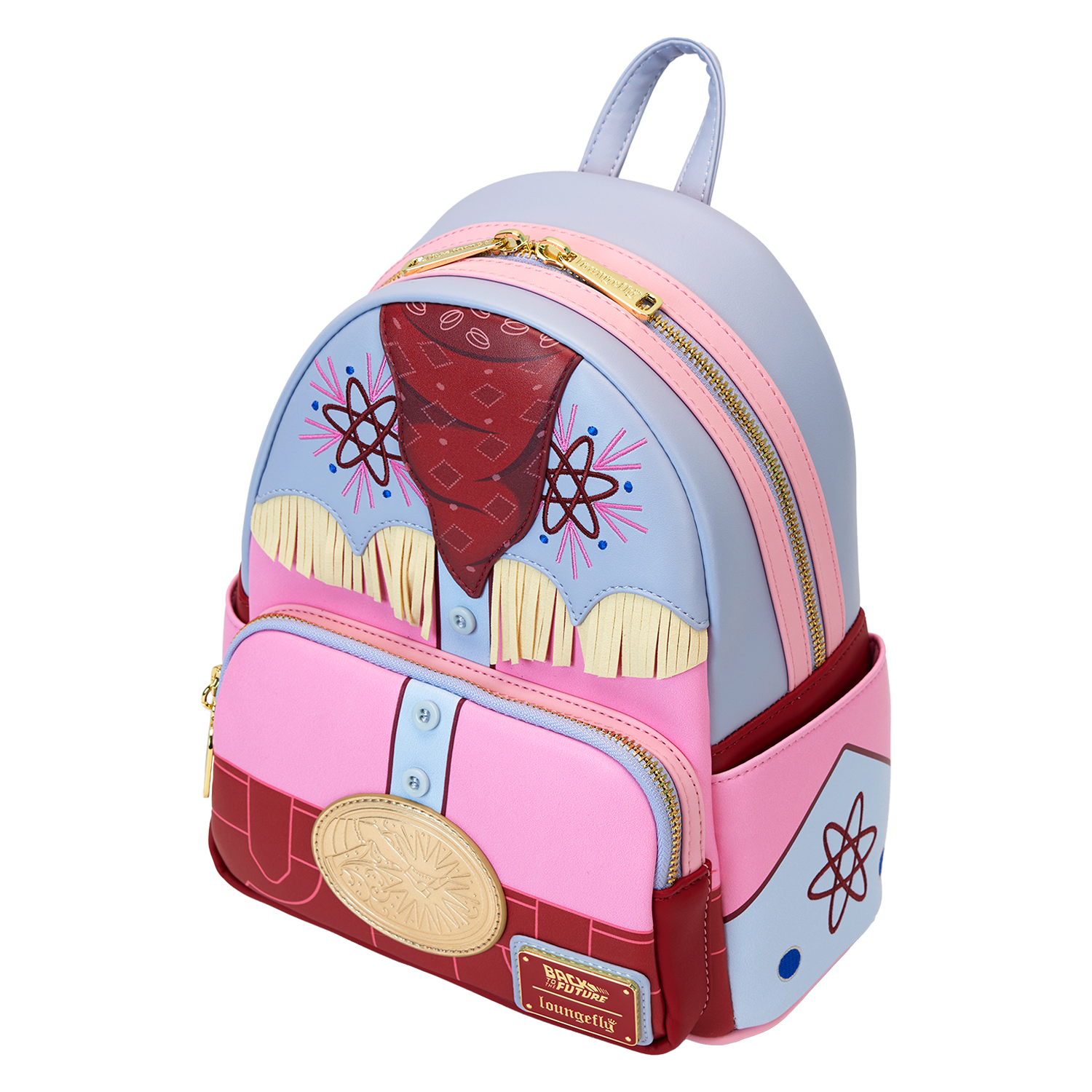 back to the future mini backpack Loungefly Universal Marty McFly Cosplay Backpa LF Lovers complements bold appliqu and embroidered detailing that echo Martys distinctive style Back to the Future Loungefly
