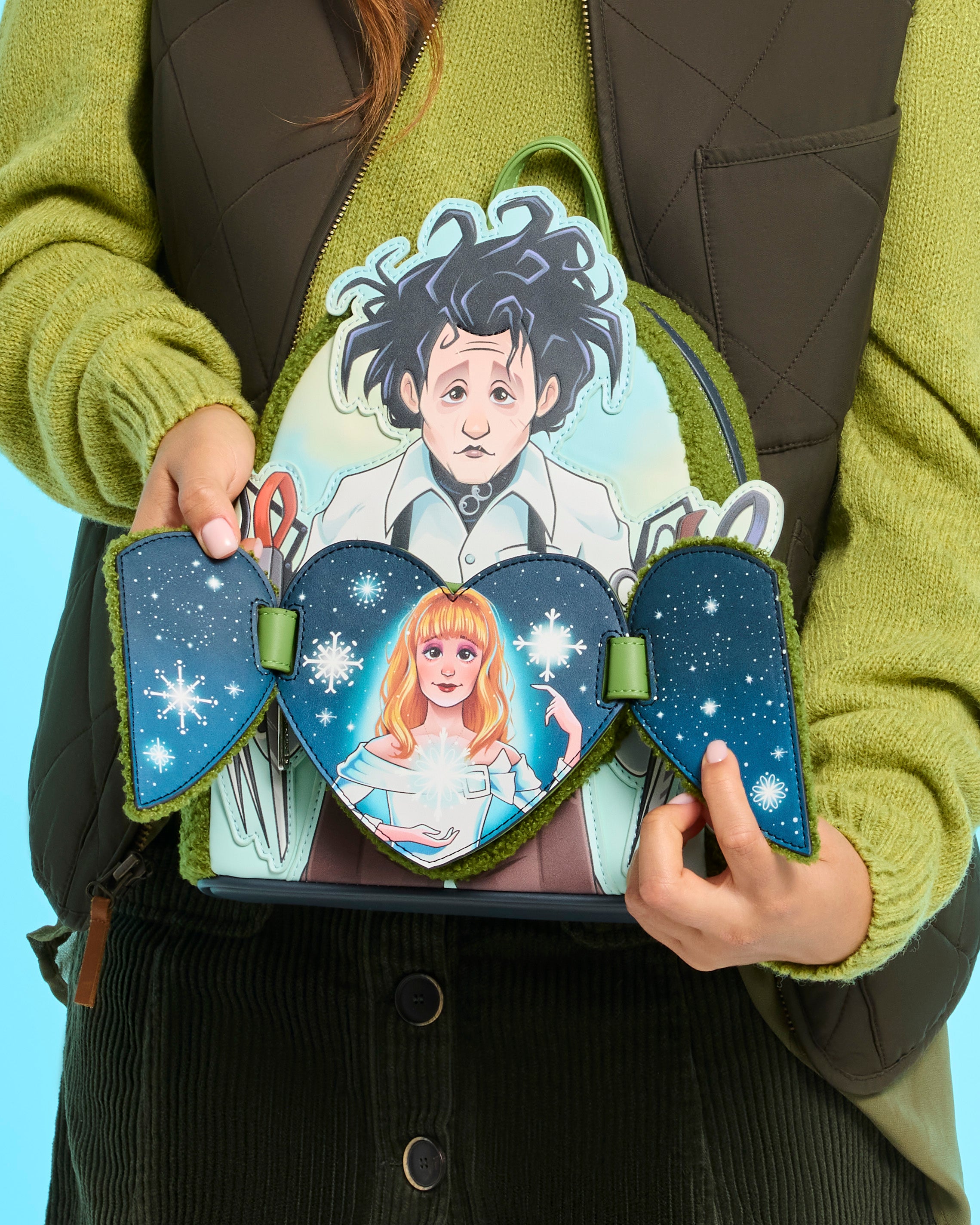 Edward Scissorhands Sherpa Mini Backpack | Three Little Mingos
