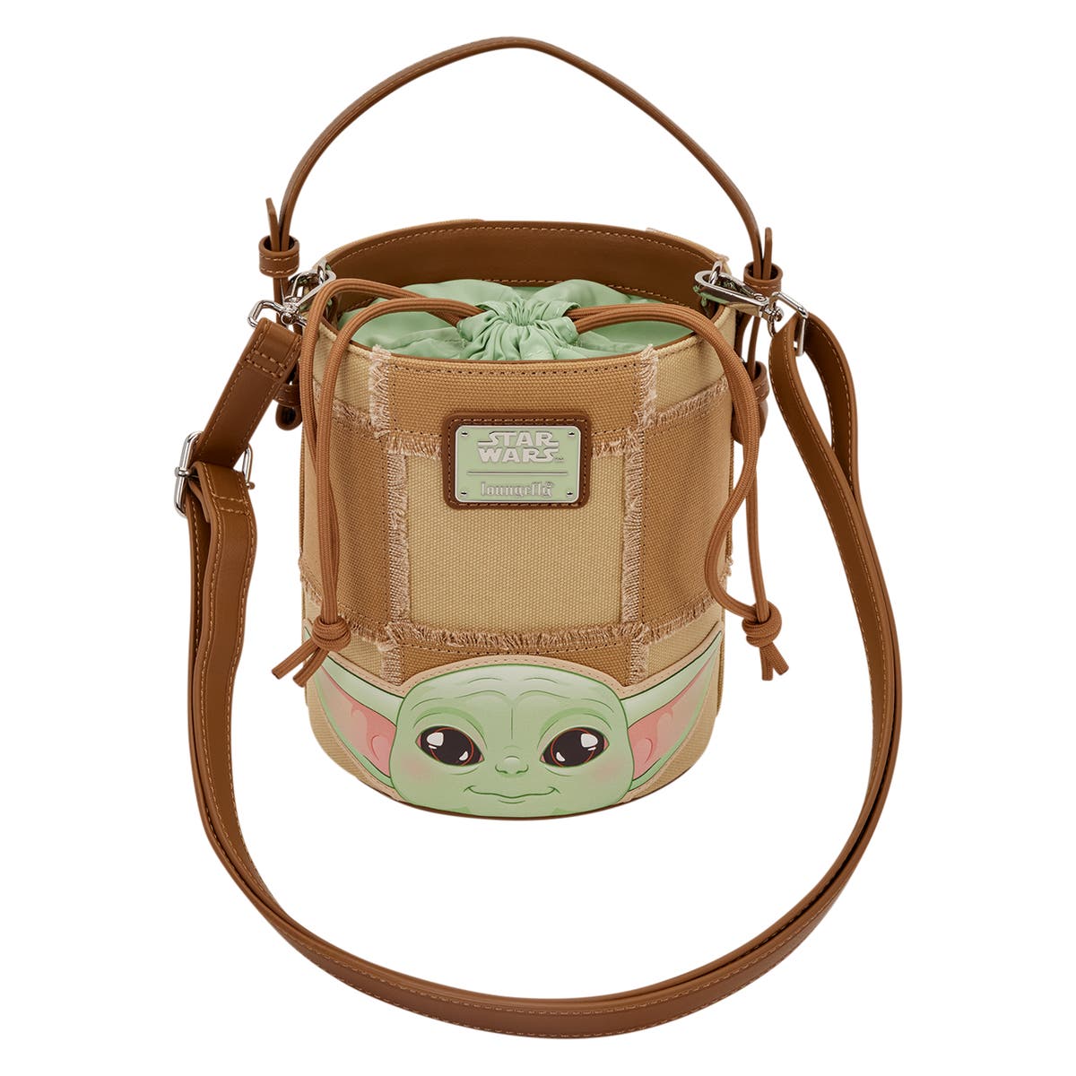 STAR WARS The Mandalorian Grogu & Anzellan Bucket Crossbody Bag