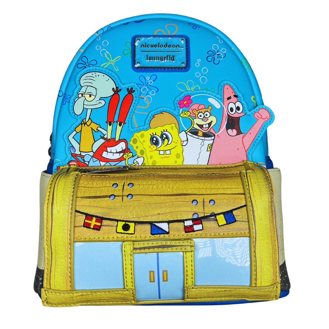 【Loungefly】SpongeBob SquarePants Mini Backpack Loungefly SpongeBob SquarePants Boating School Mini Backpack