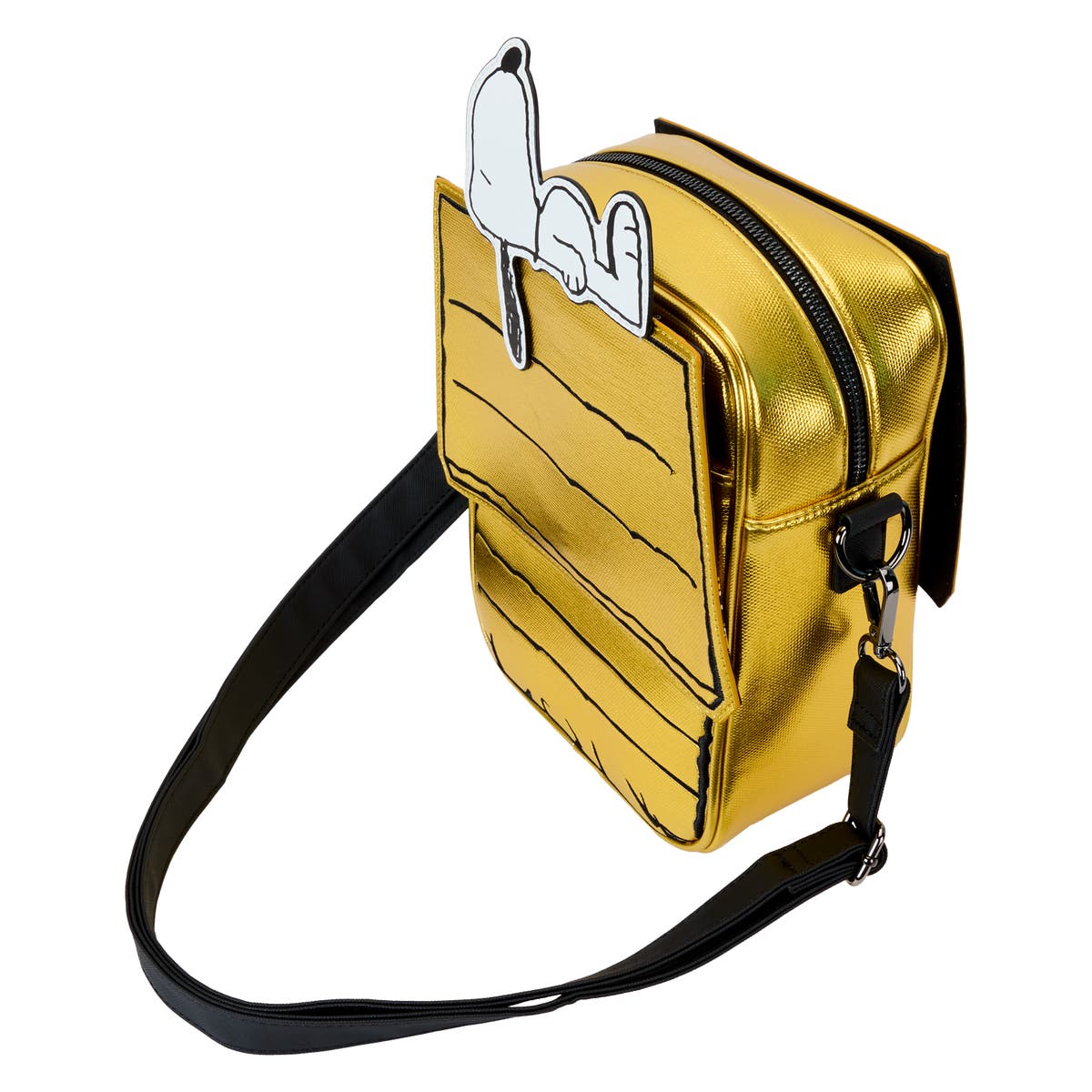 Peanuts 75th Anniversary Snoopy Sleeping Doghouse Crossbody Peanuts 75th Anniversary Snoopy Sleeping Doghouse Crossbody