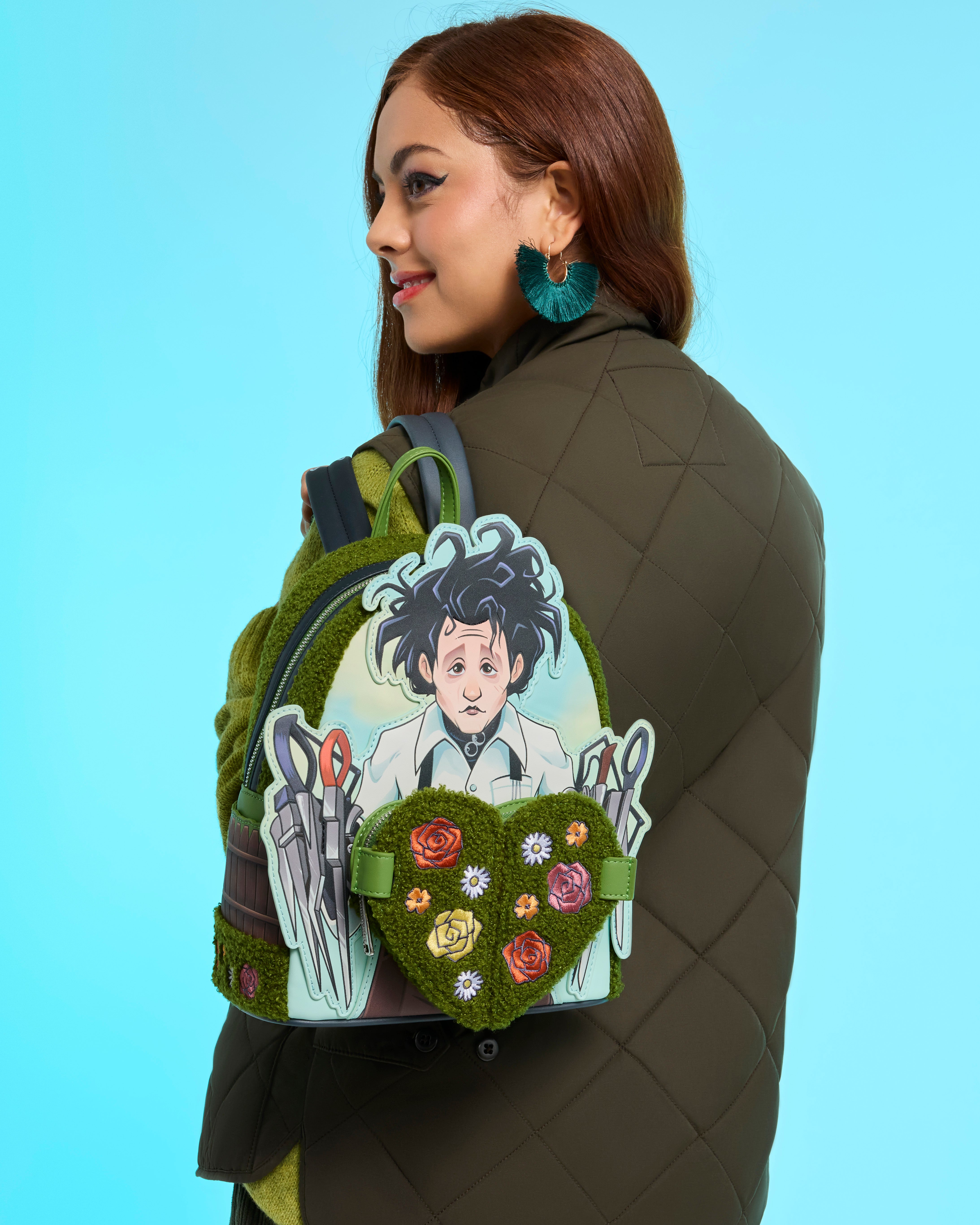 Edward Scissorhands Sherpa Mini Backpack | Three Little Mingos