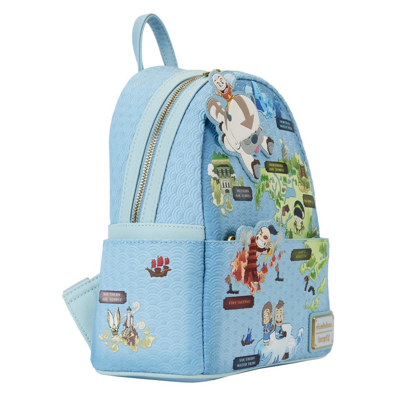 ☆Loungefly☆Avatar: The Last Airbender Aang Mini Backpack Avatar: The Last Airbender Aang Glider Staff Mini Backpack