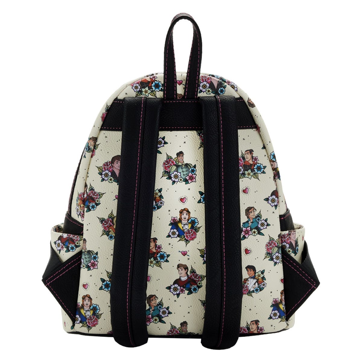 disney princess floral tattoo mini backpack Loungefly Prince Tattoo Floral Mini Backpack | Three Little Mingos