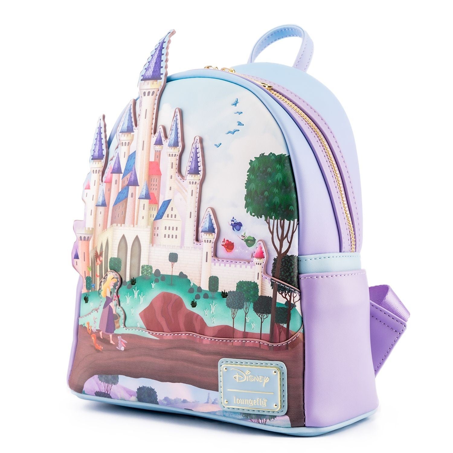 Loungefly Disney Princess Castle Series Sleeping Beauty Mini Backpack Loungefly Disney Princess Castle Series Sleeping Beauty Mini Backpack