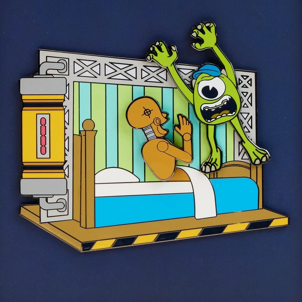 Monsters University Scare Games Sliding Pin