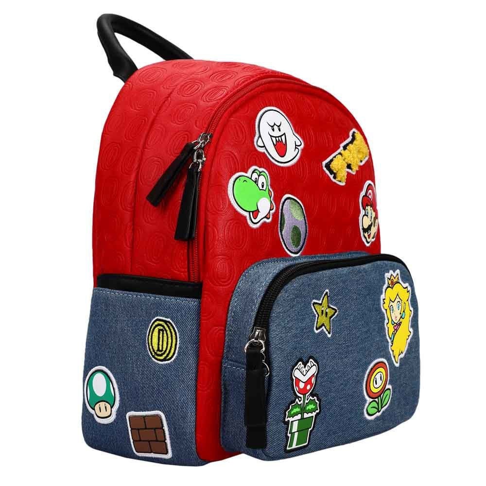 Nintendo Super Mario Icon Patches Embossed Mini Backpack  display picture 3
