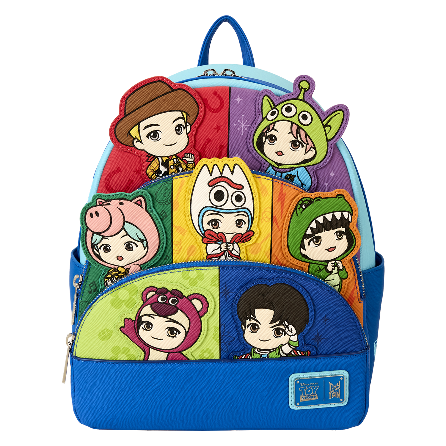 BTS公式 Loungefly イリデッセントパープル ミニバックパック Funko Pop! By Loungefly BTS Logo Iridescent Purple Mini Backpack