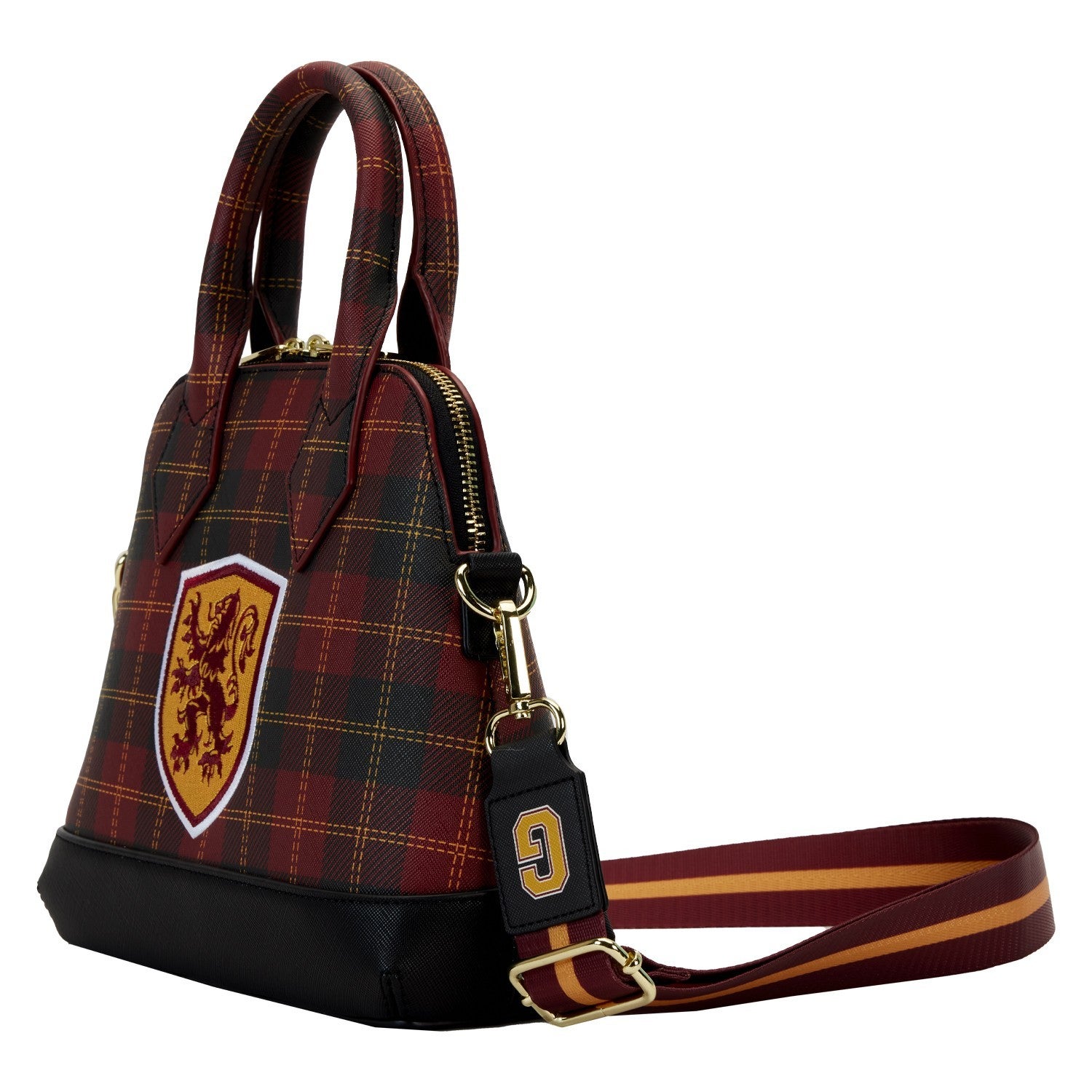Harry Potter Gryffindor Patch Varsity Plaid Crossbody Bag