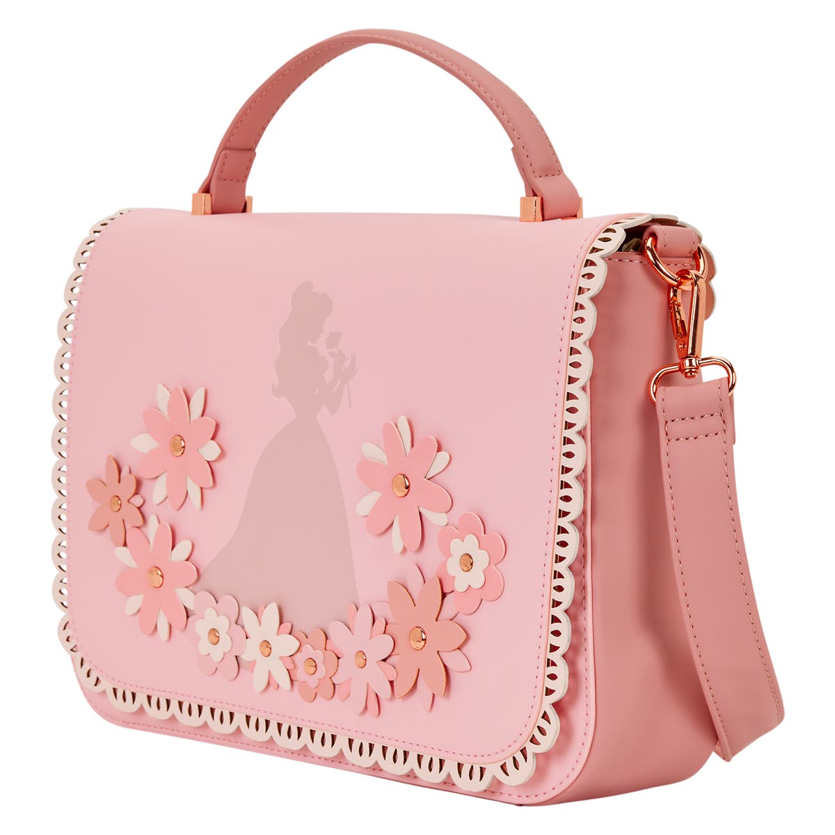 Disney Princess Belle Floral Lace Crossbody Bag | Three Little
