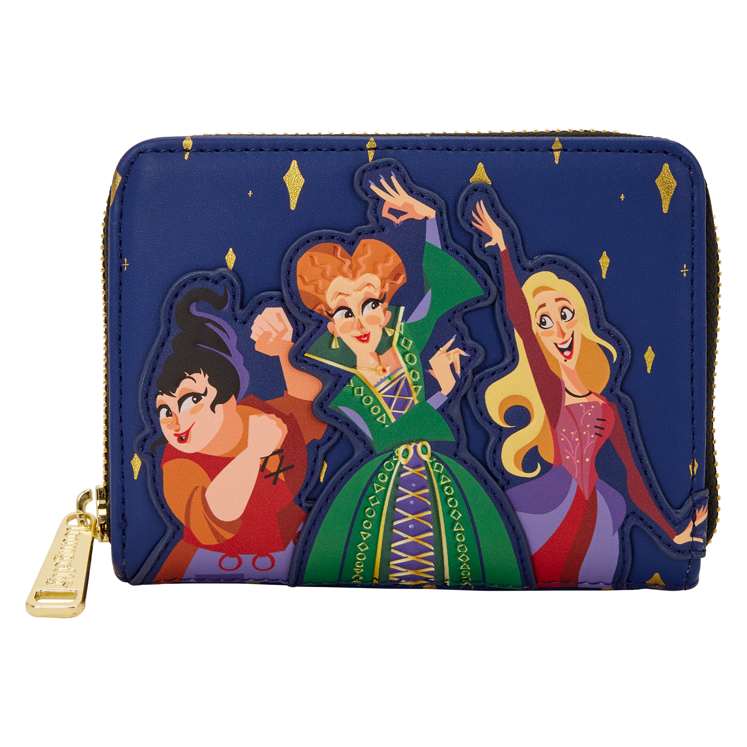 Hocus Pocus Sanderson Sisters Night Sky Zip Around Wallet | Three