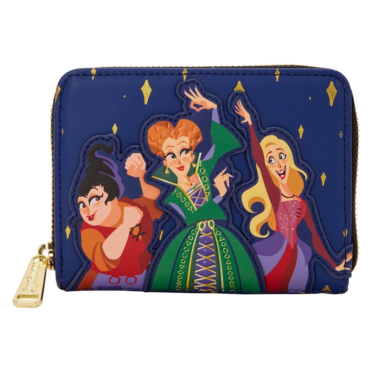 Hocus Pocus Sanderson Sisters Night Sky Zip Around Wallet | Three